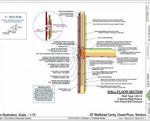 Construction Blueprints - Wall / Floor Section